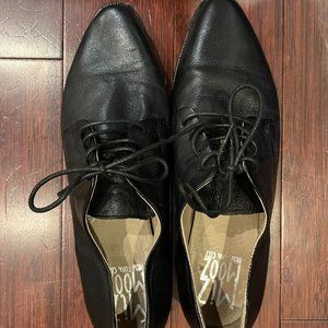 Miz Mooz Black Leather Oxford Shoes - Size 39